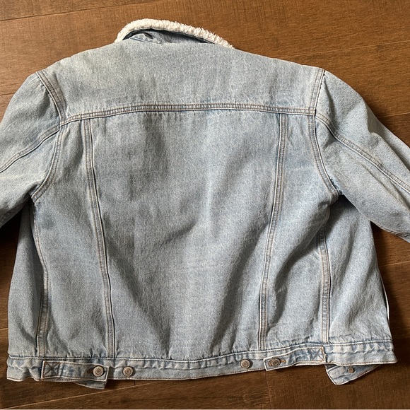 DENIM SHERPA JACKET - Picture 2 of 4